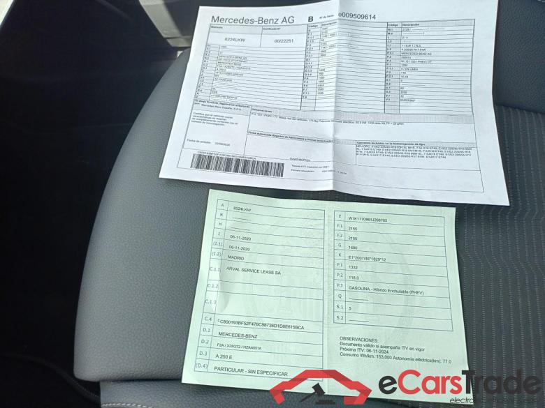 Mercedes A 250 e Clase A A 250 e (177.086) 1.3 220CV E6d #5