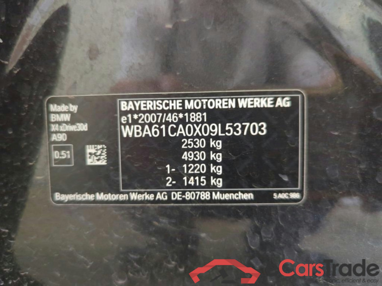 Baureihe X4 xDrive 30 d M Sport 3.0 210KW AT8 E6d #4